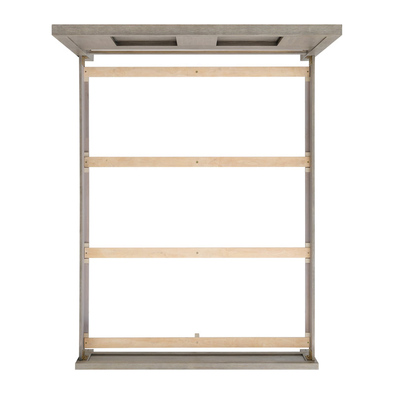 Stubbs Queen Panel Bed With LED In Grey