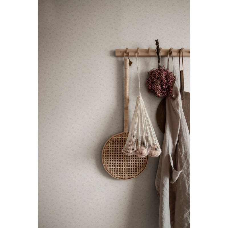 Jordnara Floral Wallpaper Roll, Sandstone