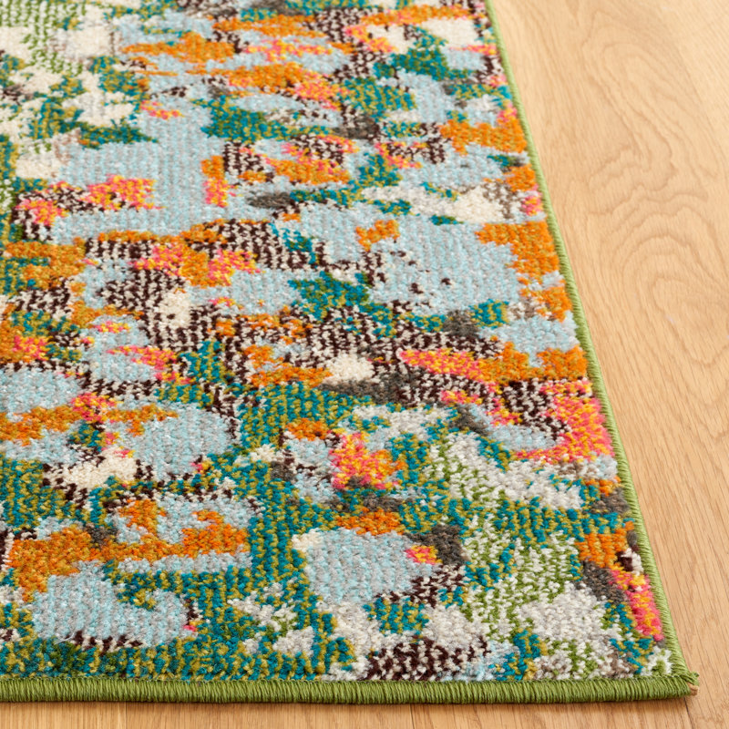 Tapis performance abstrait Monaco, Rectangle 8 pi x 10 pi