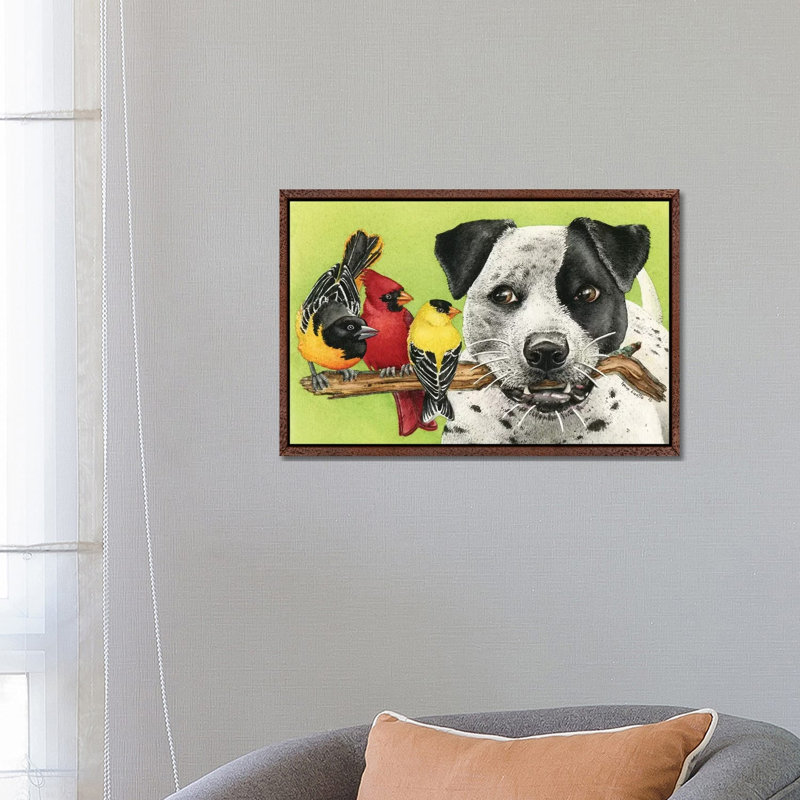 Lets Play Fetch by Tracy Lizotte - Gallery-Wrapped Canvas Giclée on Canvas, 66.04 cm H x 45.72 cm W, Classic Wood Framed