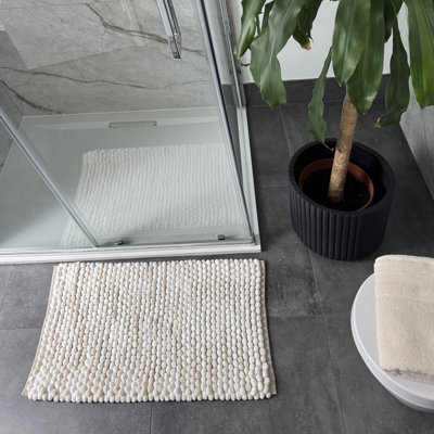 Rozelia Cotton Blend Non-Slip Bath Mat