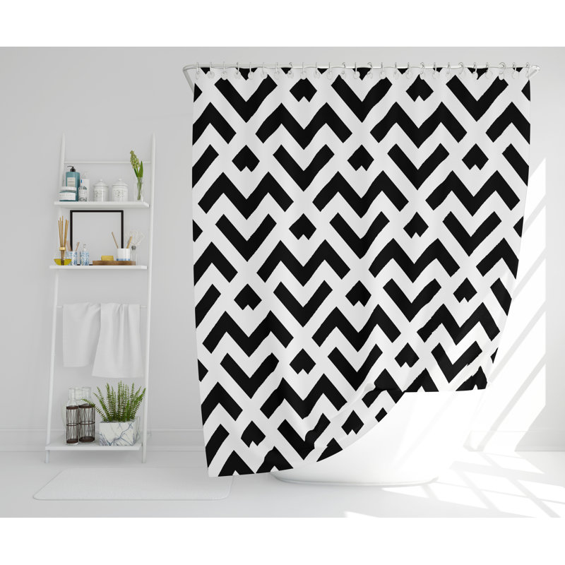 Willowdale Polyester Shower Curtain Set, 168cm H x 168cm W
