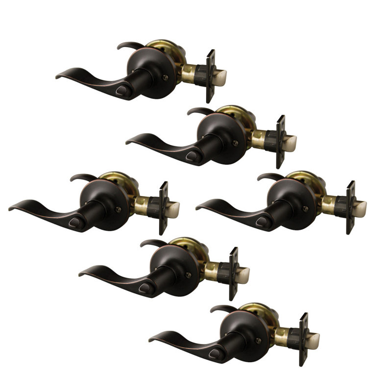 Poignée de porte Stratford, Bronze huilé, Set of 6