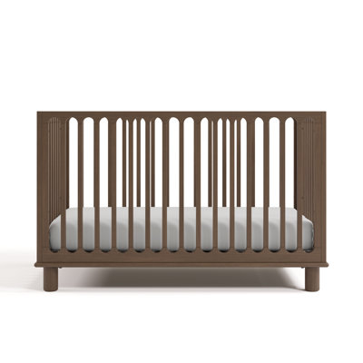 Lit de bébé convertible 3-en-1 de luxe avec barrière de sécurité pour tout-petits Sicily