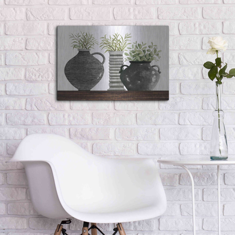 Black Vase Set' by Cindy Jacobs, 16" H x 24" W