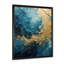 Gold Teal Ocean Spiral I - Abstract Spirals, reproduction sur toile encadrée-1538211509-1538211518