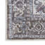 Tapis oriental ivoire / olive en coton / polyester lavable à la machine-100095069