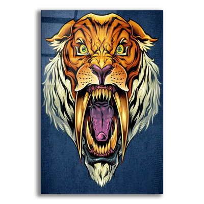 " Sabertooth Tiger Mascot " by Flyland Designs