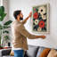 Folk Flower Study Botanical - Wrapped Canvas-1386668852-1386668854