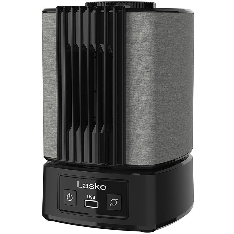 Lasko 8.38'' Oscillating Personal Fan, Black