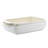 Crock-pot Artisan 2.5 Quart and 3.5 Quart Rectangular Stoneware Bake Pan Set in Cream