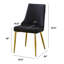 Ensemble de salle à manger en verre avec chaises d'appoint en velours plissé-1020800518-1020800516