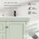 48“ Double Sink Bathroom Vanity With Resin Countertop, Faucet, 2 Doors 2 Drawers With Open Shelf