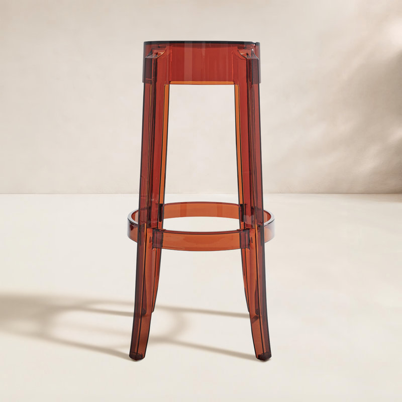 Charles Outdoor Bar Stool, Amber, 29.53"