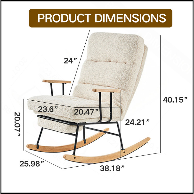 Chaise berçante Modern