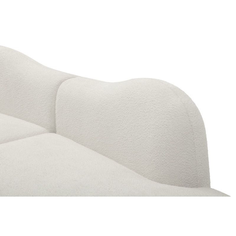 Canapé incurvé moderne et confortable, idéal pour les salons et les chambres