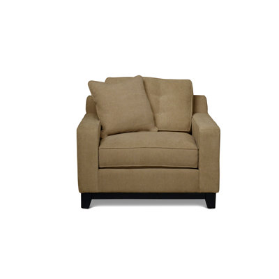 Fauteuil en chenille capitonné de 40 po de largeur Brunhild
