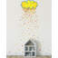 Décalcomanie murale émojis happy cloud