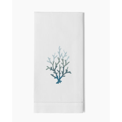Coral Knot Blue Towel