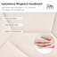 Lit pour grand lit sans sommier beige - Stable, solide, avec tête de lit et sommier, espace de rangement-258801340