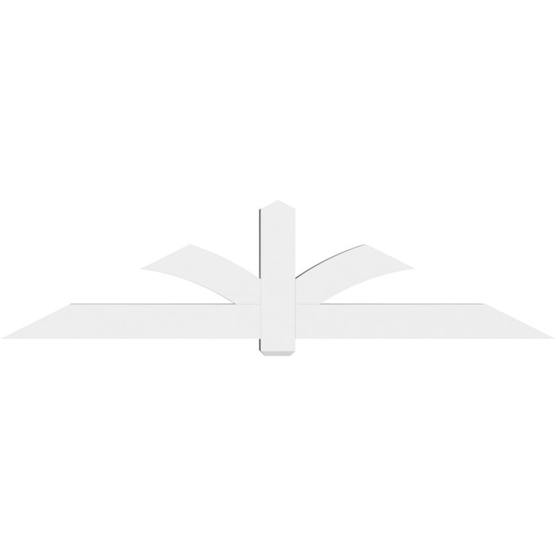 Support pour pignon en PVC Redmond, H 24 po x l 96 po (pas: 6/12), P 6 po x F 6 po
