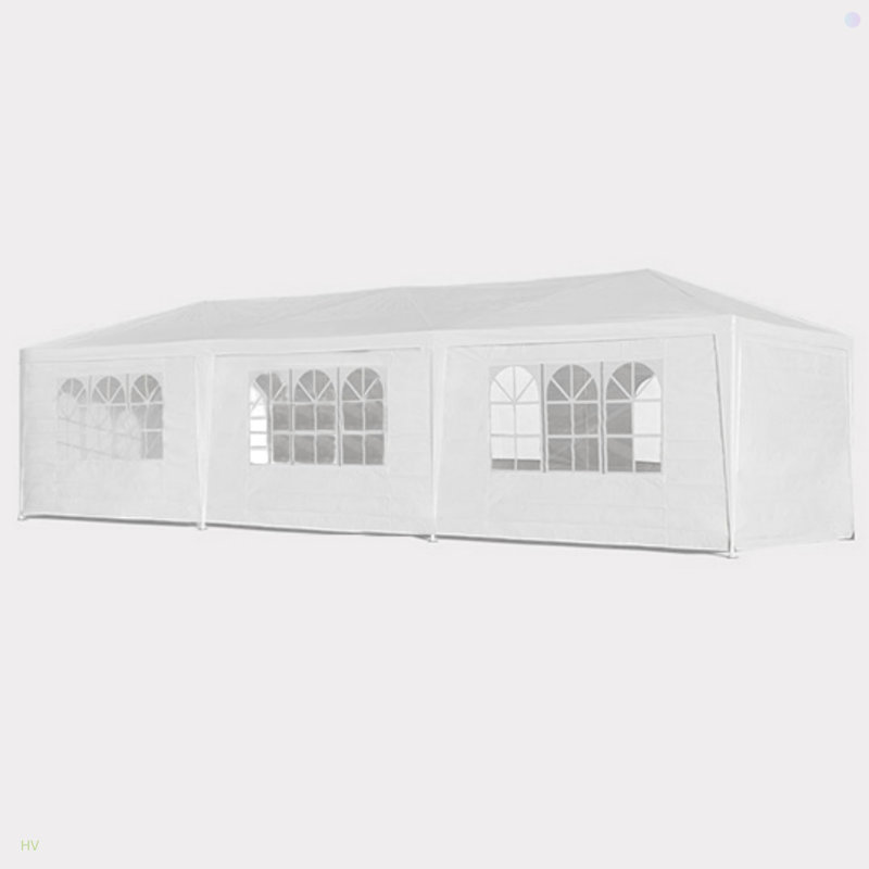 Pavillon de jardin pour tente de mariage avec 8 parois latérales amovibles