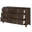Commode 6 tiroirs de style moderne en bois