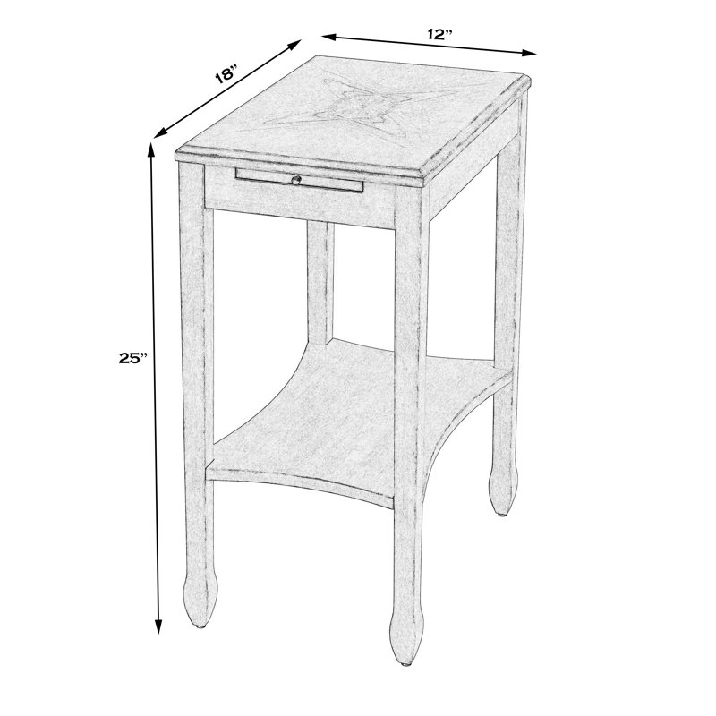 Gilbert End Table, Plantation Cherry