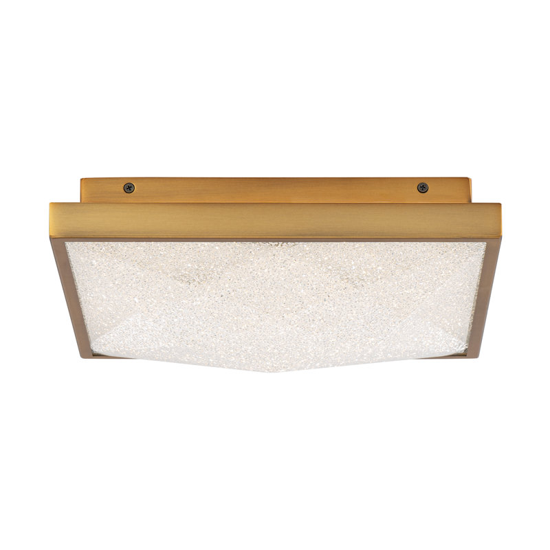 Wisteria 1 - Light LED Flush Mount, Aged Brass
