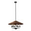 6-Light Hand-Woven Rattan Cone Pendant Chandelier-1425117902-1425117904