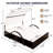 Double Outdoor Chaise Lounge Daybed With Canopy, 5-Position Adjustable Reclining Backrest With Hidden Side Table And Arched Armrests-395863054