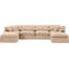 Ensemble modulaire de coin en velours 6 pièces Itala-94482498