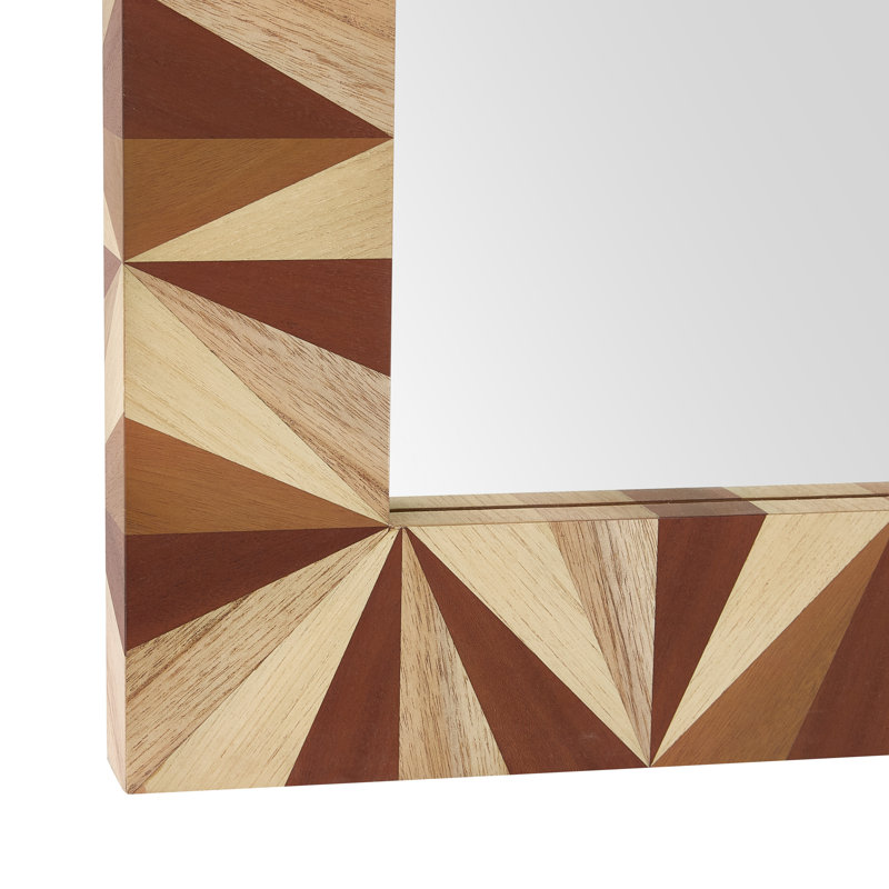 Calico Rectangle Solid Wood Mirror