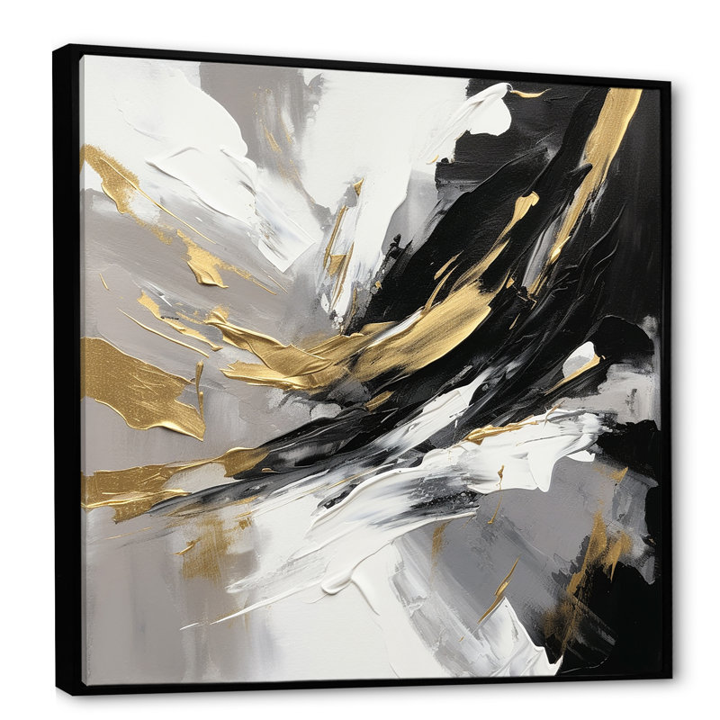 Mystery Awakening III - impressions sur toile abstraites, H 24 po x l 24 po x P 1 po, Toile avec cadre flottant noir