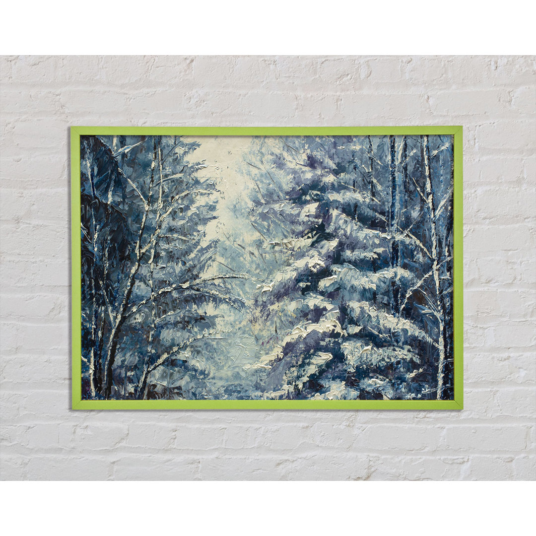 Atlante Snow On The Trees Winter Land - Einzelne Bilderrahmen Kunstdrucke