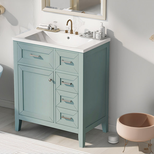 Base de meuble-lavabo simple 30 po seulement, Vert