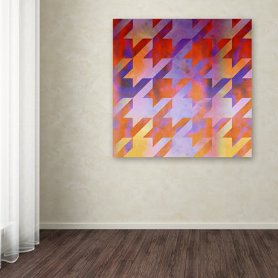 Jadaya 'Houndstooth VIII' by Colour Bakery Graphic Art on Wrapped Canvas