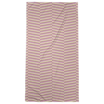 Serviette de bain à rayures fracturées