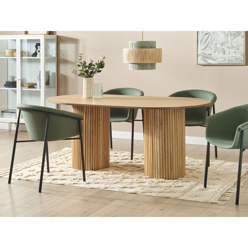 Morwenna Oval Dining Table with Wood Base