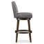 Swivel Upholstered Bar Stool with Solid Wood Frame-16993850