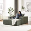 Fauteuil en velours côtelé sans assemblage - Fauteuil moelleux de 75 pouces pour chambre à coucher, coussin, chambre d'armée,-2041589765-2041589767