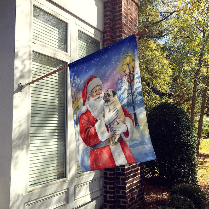Carlin avec le drapeau de la maison du père Noël, Taille de la maison, Carlin