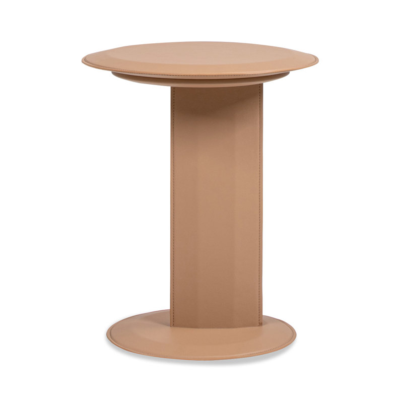 Table d'appoint en similicuir 18 po Mersudin