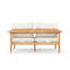 Terassi 3-Piece Outdoor Patio Chat Set with Acacia Wood and Cushions