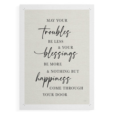 Less Troubles -Canvas Print Only - NOT FRAMED