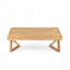 Ensemble de causeuse et table basse en bois d'acacia royal