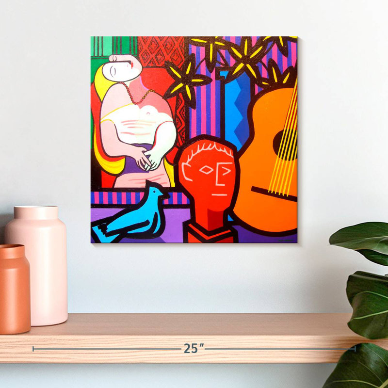 Senne nature morte avec Picassos rêve, H 16 po x l 16 po