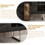 Vitrines en bois manufacturé noir-121250449