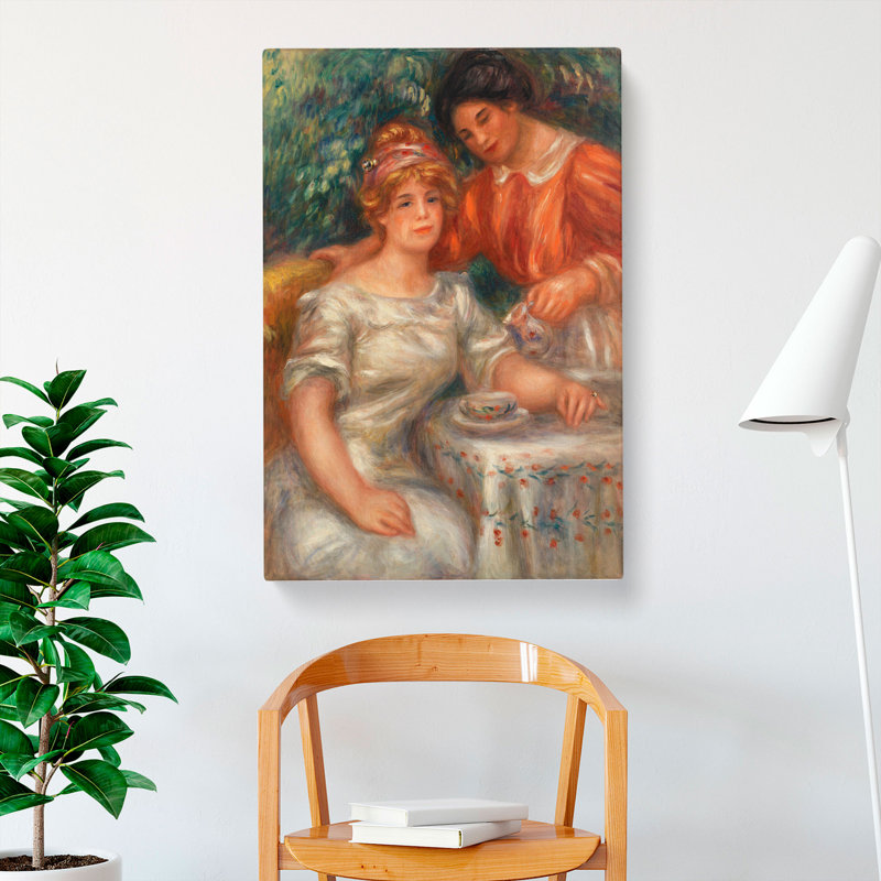 Tea Time by Pierre-Auguste Renoir - Wrapped Canvas, 50cm H x 35cm W x 3cm D