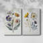Pressed Flower Memories I - Toile tendue avec châssis de qualité supérieure - Prêt à être accroché-2111371966